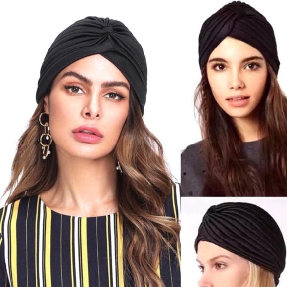 Poshmark @thegreycat Accessories - Fashion Gypsy boho turban wrap style beanie hat